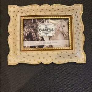 Gold and Cream Picture Frame